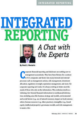 INTEGRATED REPORTING A Chat with the Experts