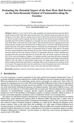 Evaluating the Potential Impact of the East-West Rail Service on the Socio-Economic Output of Communities along Its Corridor - Isaac Scientific ...
