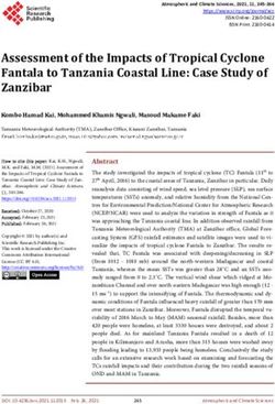 Assessment of the Impacts of Tropical Cyclone Fantala to Tanzania Coastal Line: Case Study of Zanzibar - Scientific Research Publishing