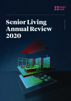 Senior Living Annual Review 2020 - Knight Frank