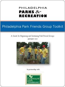 Philadelphia Park Friends Group Toolkit - A Guide for Beginning and