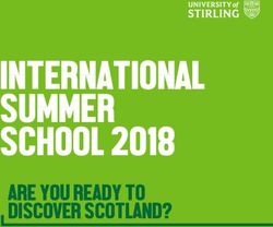 INTERNATIONAL SUMMER SCHOOL 2018 - ARE YOU READY TO DISCOVER SCOTLAND? - University of Stirling