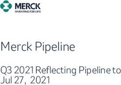Merck Pipeline Q3 2021 Reflecting Pipeline to Jul 27, 2021