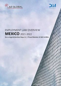 Mexico 2021-2022 employment law overview - De La Vega & Martínez Rojas S.C. / Proud Member of L&E GLOBAL - De La Vega ...