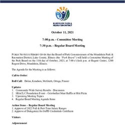 7:00 p.m - Committee Meeting 7:30 p.m - Regular Board Meeting - Mundelein Park District