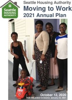 Moving to Work 2021 Annual Plan - October 12, 2020 - HUD