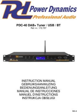 INSTRUCTION MANUAL GEBRUIKSAANWIJZING BEDIENUNGSANLEITUNG MANUAL DE INSTRUCCIONES MANUEL D'INSTRUCTIONS INSTRUKCJA OBSŁUGI - PDC-40 DAB+ Tuner / ...