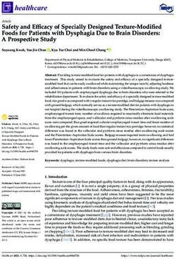 Safety and Efficacy of Specially Designed Texture-Modified Foods for Patients with Dysphagia Due to Brain Disorders: A Prospective Study