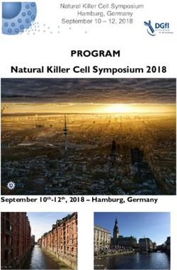 PROGRAM Natural Killer Cell Symposium 2018 - September 10th-12th, 2018 - Hamburg, Germany - NK symposium