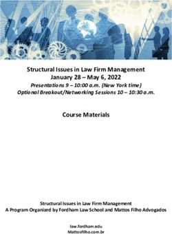 Structural Issues in Law Firm Management January 28 - May 6, 2022