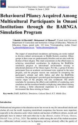 Behavioural Pliancy Acquired Among Multicultural Participants in Omani Institutions through the BARNGA Simulation Program - IJICC