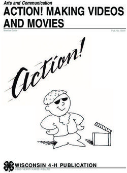 ACTION! MAKING VIDEOS AND MOVIES - WISCONSIN 4-H PUBLICATION HEAD HEART HANDS HEALTH