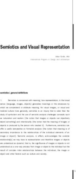 Semiotics and Visual Representation