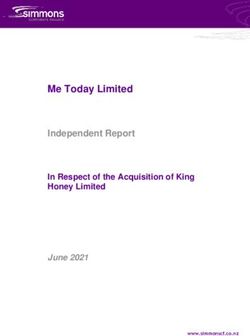 Me Today Limited Independent Report In Respect of the Acquisition of King Honey Limited - Amazon AWS