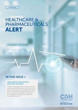 ALERT HEALTHCARE & PHARMACEUTICALS - Cliffe Dekker Hofmeyr