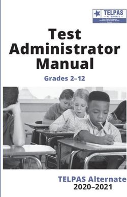Test Manual Administrator - TELPAS Alternate