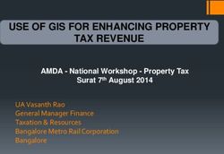 USE OF GIS FOR ENHANCING PROPERTY TAX REVENUE - AMDA - National Workshop - Property Tax