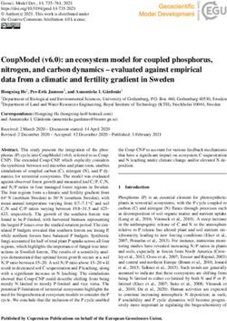 CoupModel (v6.0): an ecosystem model for coupled phosphorus, nitrogen, and carbon dynamics - evaluated against empirical data from a climatic and ...