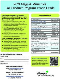 2021 Mags & Munchies Fall Product Program Troop Guide