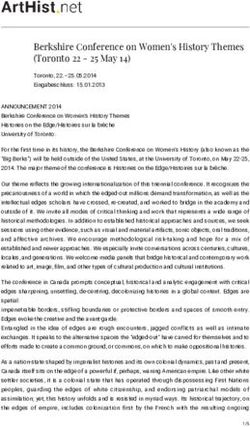 Berkshire Conference on Women's History Themes (Toronto 22 - 25 May 14) 25 ...