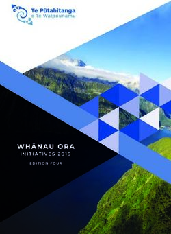 INITIATIVES 2019 EDITION FOUR - Te Pūtahitanga o Te Waipounamu