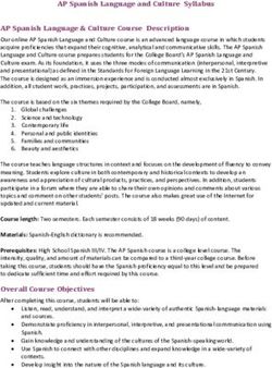 AP Spanish Language and Culture Syllabus