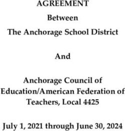 AGREEMENT Between The Anchorage School District And Anchorage Council of Education/American Federation of Teachers, Local 4425 July 1, 2021 ...