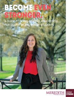 BECOME EVEN STRONGER - A GUIDE TO GOING STRONG AT MEREDITH FOR TRANSFER AND WINGS STUDENTS - Meredith ...