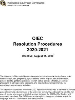 OIEC Resolution Procedures 2020-2021 - Effective: August 14, 2020 - University of ...