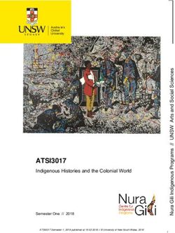 ATSI3017 Indigenous Histories and the Colonial World - Semester One // 2018 - Nura Gili