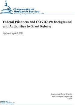 Federal Prisoners and COVID-19: Background and Authorities to Grant Release - Updated April 2, 2020 - Antonio Casella