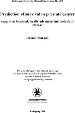 Prediction of survival in prostate cancer