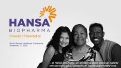 INVESTOR PRESENTATION - BRYAN GARNIER HEALTHCARE CONFERENCE NOVEMBER 17, 2020 ATHANSABIOPHARMAWEENVISIONAWORLDWHEREALLPATIENTS ...