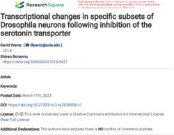 Transcriptional changes in specic subsets of Drosophila neurons following inhibition of the serotonin transporter