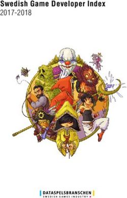 Swedish Game Developer Index 2017-2018 - Squarespace