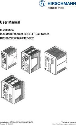 User Manual Installation Industrial Ethernet BOBCAT Rail Switch - BRS20/22/30/32/40/42/50/52