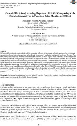 CAUSAL-EFFECT ANALYSIS USING BAYESIAN LINGAM COMPARING WITH CORRELATION ANALYSIS IN FUNCTION POINT METRICS AND EFFORT - IJMEMS