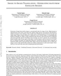 IMAGE TO IMAGE TRANSLATION : GENERATING MAPS FROM SATELLITE IMAGES