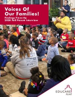 Voices Of Our Families! - Findings From the 2020 Fall Parent Interview - Educare Flint