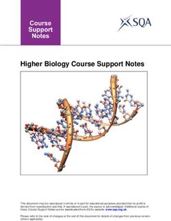 Higher Biology Course Support Notes