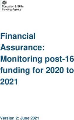Financial Assurance: Monitoring post-16 funding for 2020 to 2021 - Version 2: June 2021 - GOV.UK