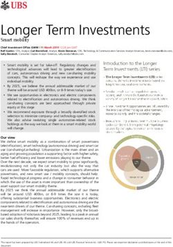 Longer Term Investments - Smart mobility - UBS
