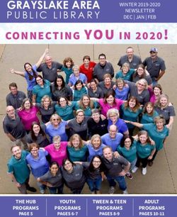 GRAYSLAKE AREA PUBLIC LIBRARY - THE HUB PROGRAMS YOUTH PROGRAMS - Grayslake Area Public Library District