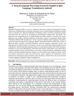 A Natural Language Processing System for English to Igbo Language Translation in Android - IIARD