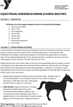 EQUESTRIAN: HORSEBACK RIDING & HORSE MASTERS