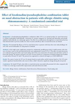 Effect of fexofenadine/pseudoephedrine combination tablet on nasal obstruction in patients with allergic rhinitis using rhinomanometry: A ...