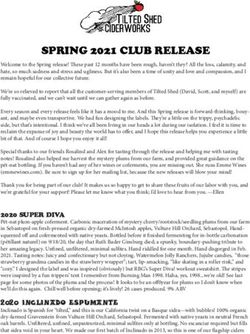 SPRING 2021 CLUB RELEASE - Tilted Shed Ciderworks