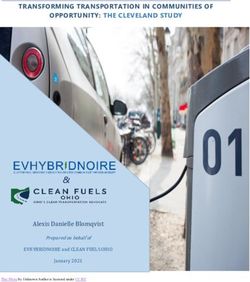 TRANSFORMING TRANSPORTATION IN COMMUNITIES OF OPPORTUNITY: THE CLEVELAND STUDY