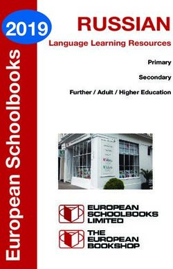 RUSSIAN 2019 - The European Bookshop