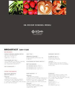 IN-ROOM DINING MENU - La Quinta Resort & Club
